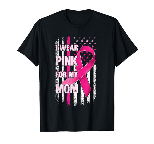 Halloween I Wear Pink for My Mom Breast Cancer Kid Women T-Shirt