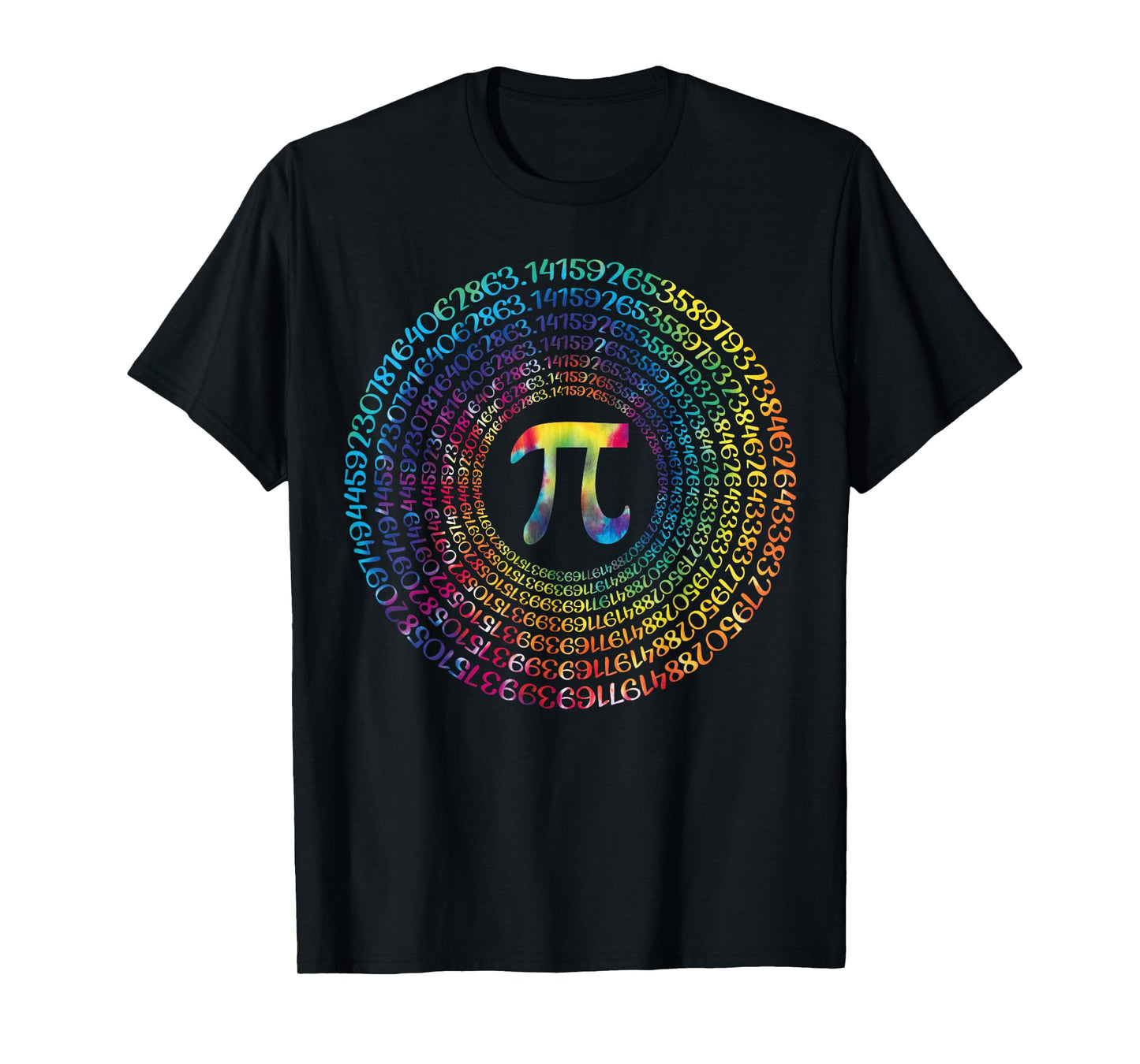 Happy Pi Day Funny Pi Day Spiral Pi Math Tie Dye 3.14 T-Shirt