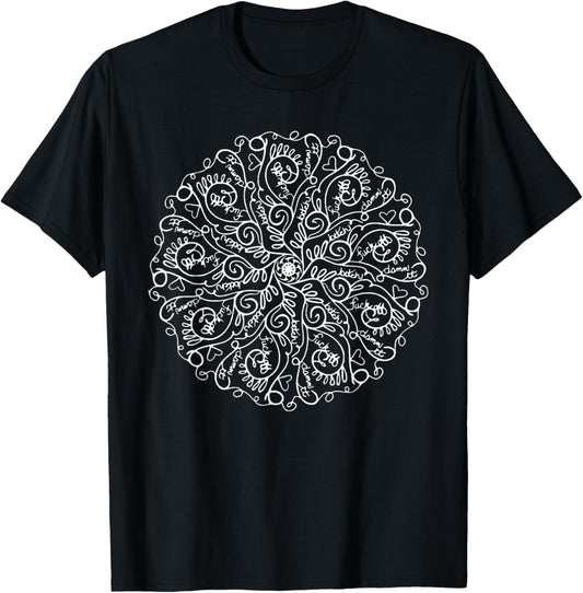 Curse Word Mandala Graphic Tees T Shirt For Women T-Shirt