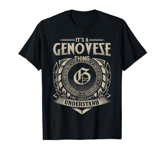 It's A GENOVESE Thing You Wouldn't Understand Name Vintage T-Shirt