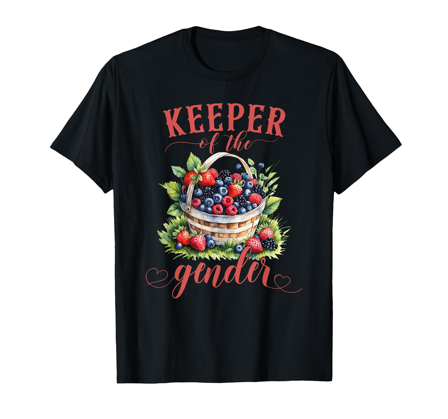 Keeper Of The Gender Reveal Baby Berry Sweet Pink Or Blue T-Shirt