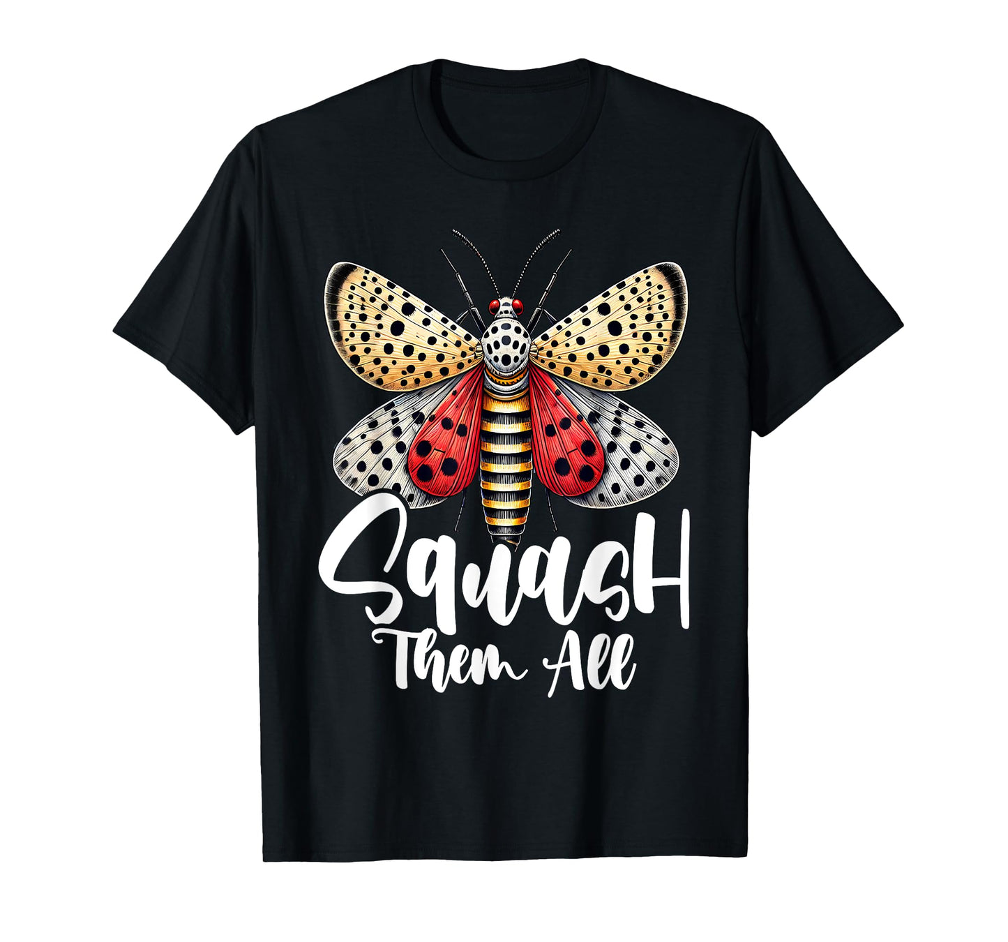 Spotted Lanternfly Trap Squash Them All Ninja Lantern Fly T-Shirt