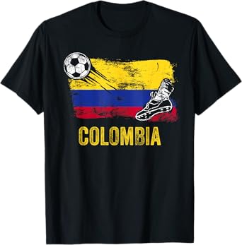Colombia Soccer Jersey Fan Gallery Cheer Lady Mom Family T-Shirt