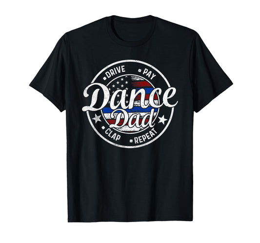Dad Dance Vintage American dancer Dancing Father's day quote T-Shirt
