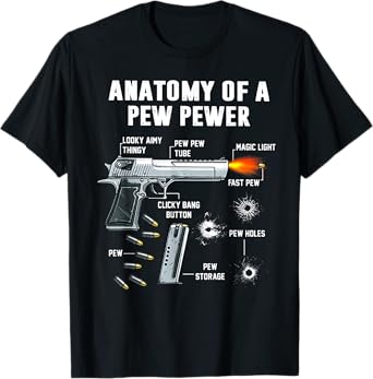 Anatomy Of A Pew Pewer T-Shirt