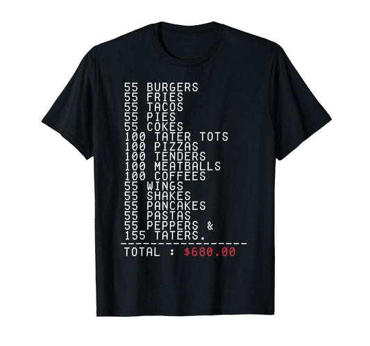 55 Burgers 55 Fries I Think You Should Leave Funny T-Shirt