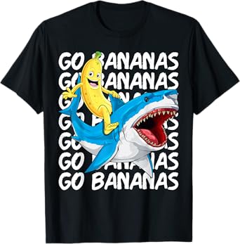 Banana Shirt Banana Shark Fruitful Sea Predator Funny T-Shirt