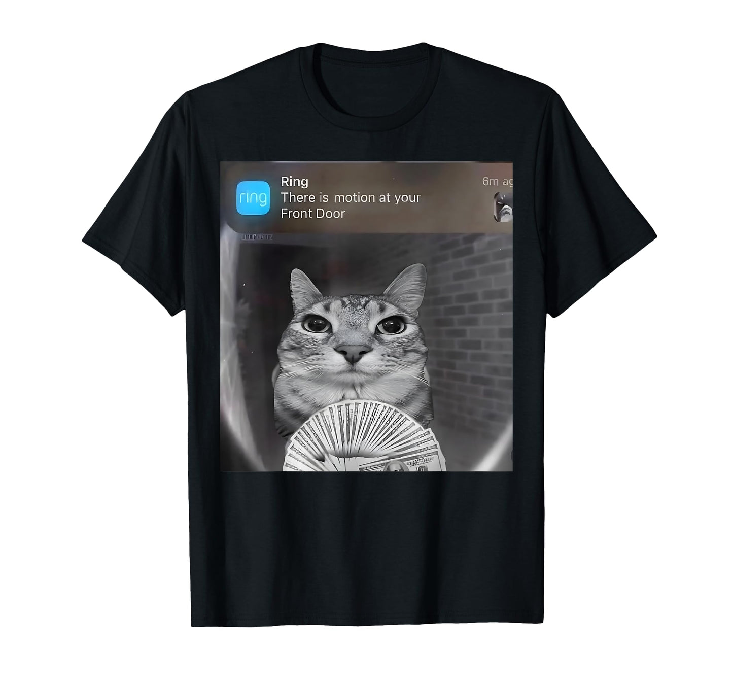 Ring Cat with Motion Meme Men Women Girls Kids T-Shirt