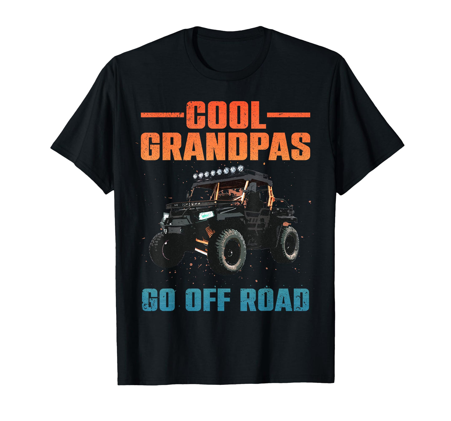 Side by Side Design for Grandpa Men Off Road UTV SxS Riding T-Shirt