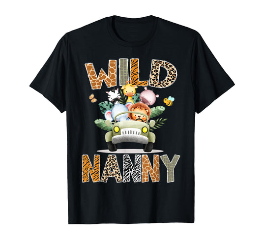 Wild Nanny 1St Birthday Safari Jungle Animal Truck T-Shirt