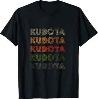 Love Heart Kubota Tee Grunge Vintage Style Black Kubota T-Shirt