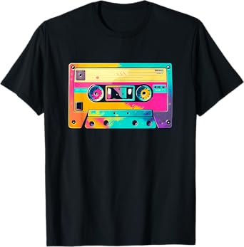 Colorful Cassette Tape 90s Retro Aesthetic T-Shirt