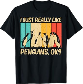 Cool Penguin Design For Men Women Emperor Penguin Bird Lover T-Shirt
