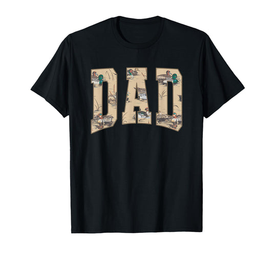 Hunting Dad Duck Camouflage Camo Waterfowl Duck Camo Men T-Shirt