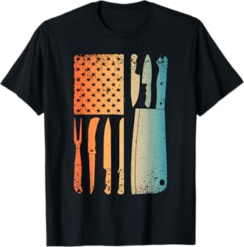 Cool Chef Art For Men Women Sous Chef Knives Culinary Cook T-Shirt