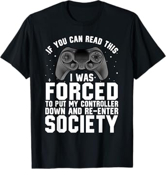 Funny Gamer For Men Women Video Gamer Gaming Game Controller T-Shirt