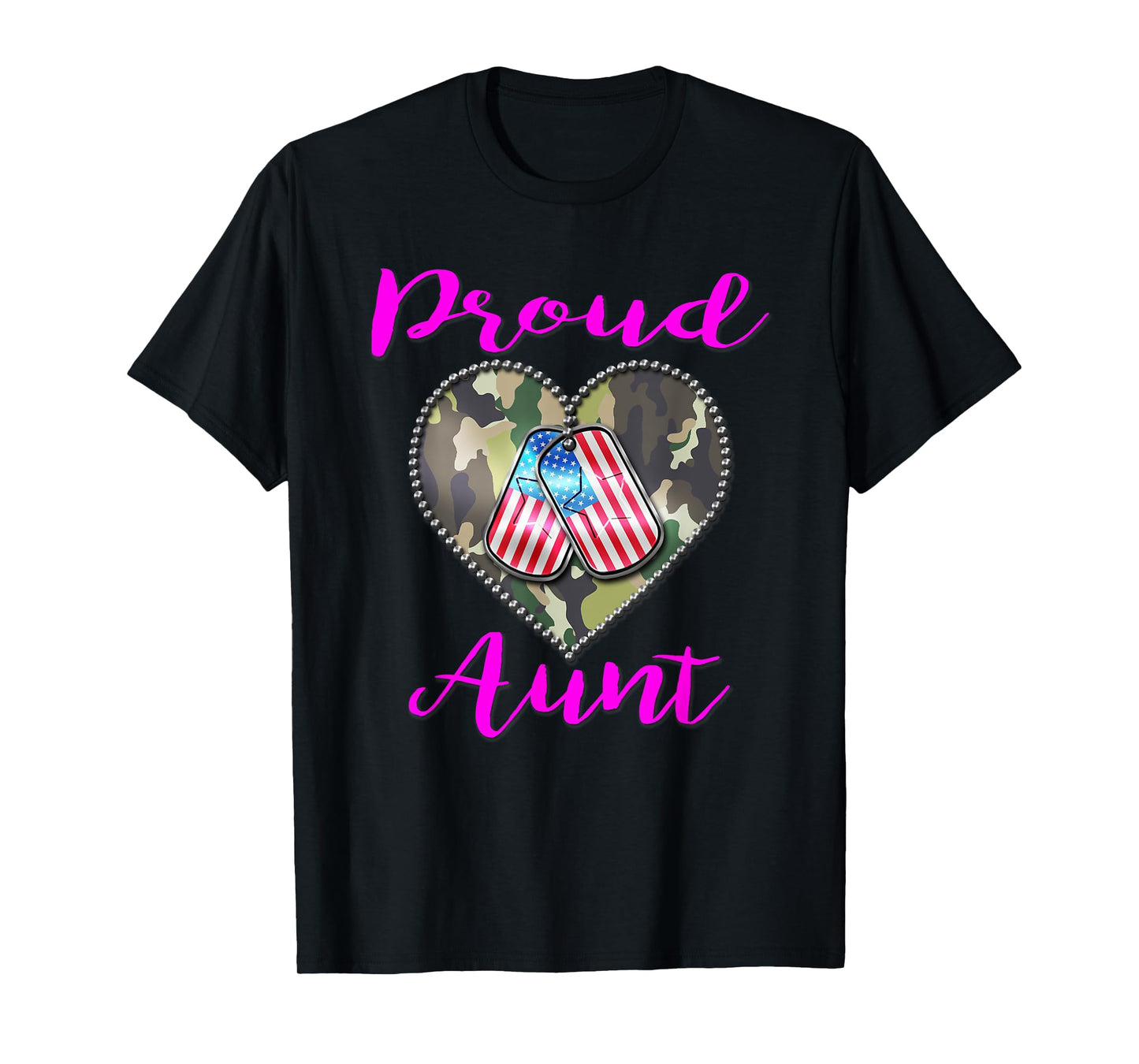 Proud Military Aunt Shirt - US Soldier's Auntie Gift Tee