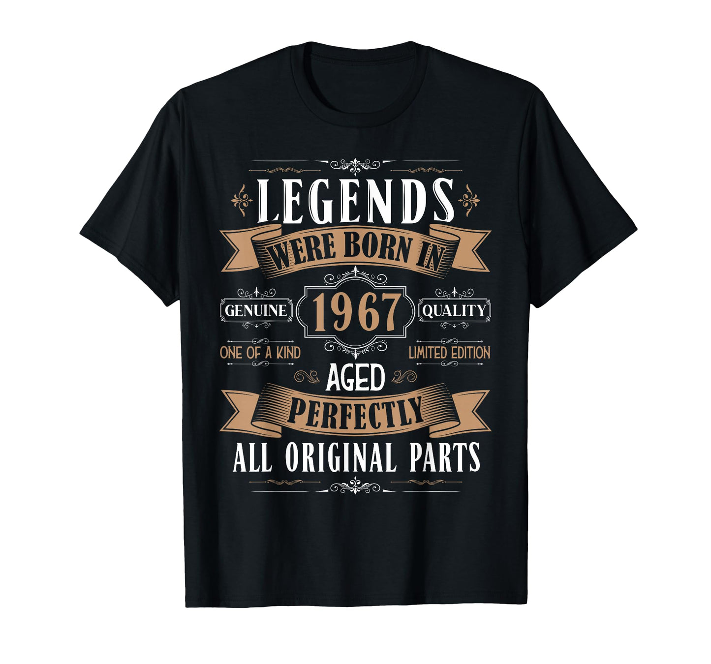 Legends Born In 1967 58th Birthday 58 Years Old Bday Men T-Shirt