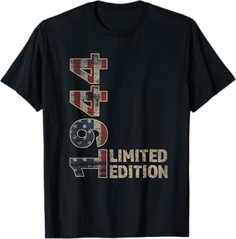 81th Birthday Gift men Vintage born 1944 turning 81 Year T-Shirt