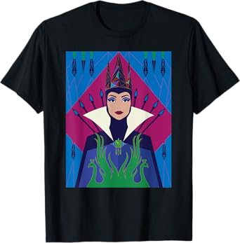Disney Snow White Evil Queen Colorful Poster T-Shirt