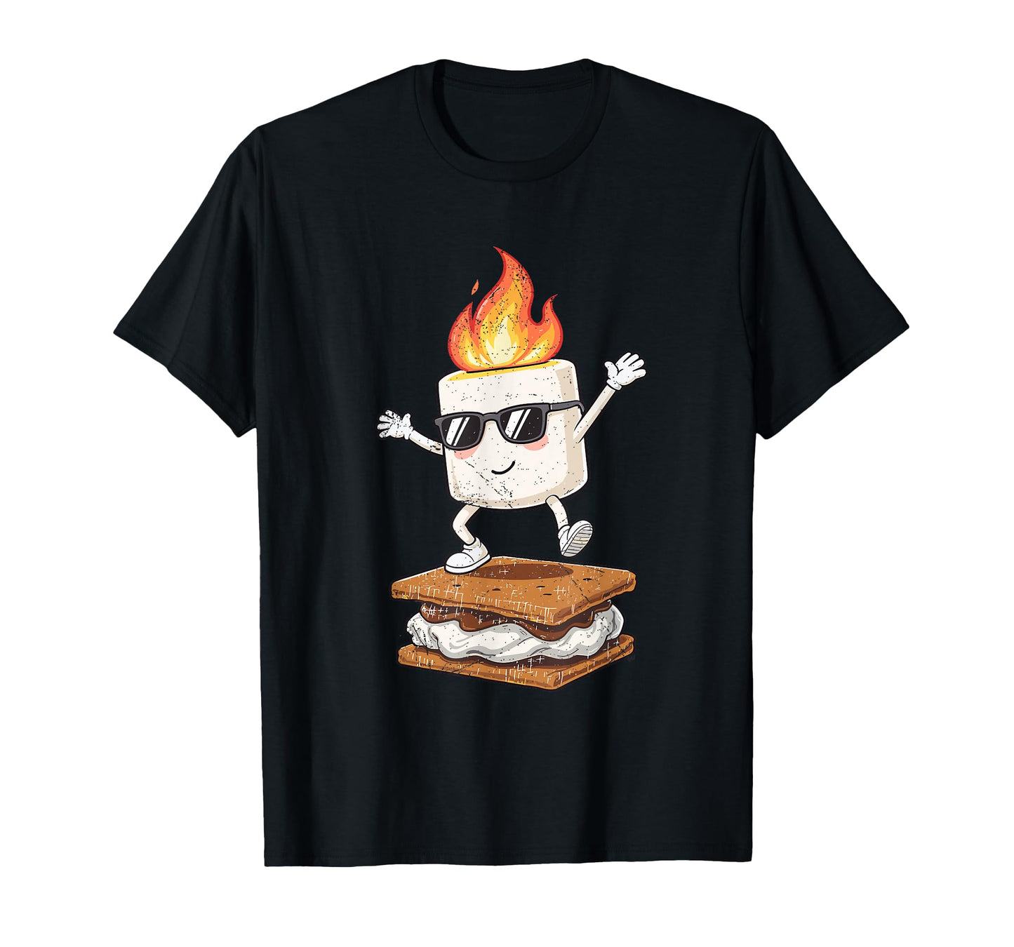 Camping Smore Marshmallow Chocolate Cute Dance Camper T-Shirt