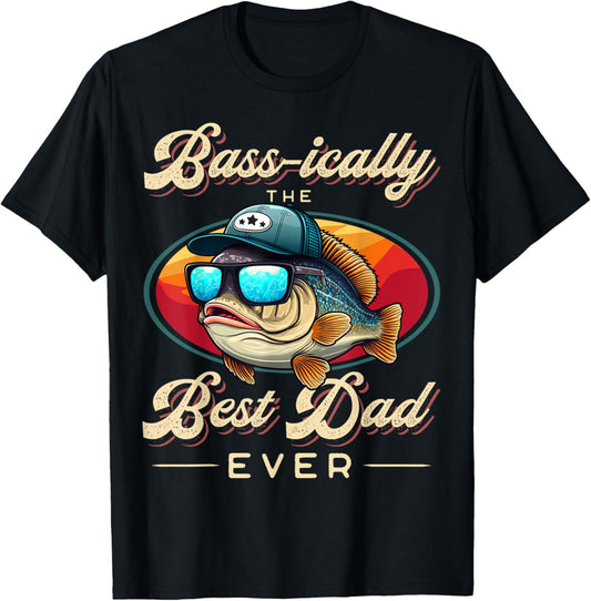 Funny Fishing Father's Day - Dad Fisherman Birthday Graphic T-Shirt