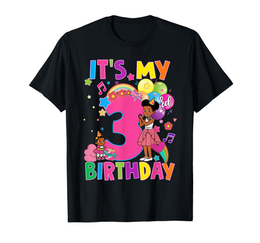 Baby Girl 3rd Birthday Party Pink Doll Family Decorations T-Shirt