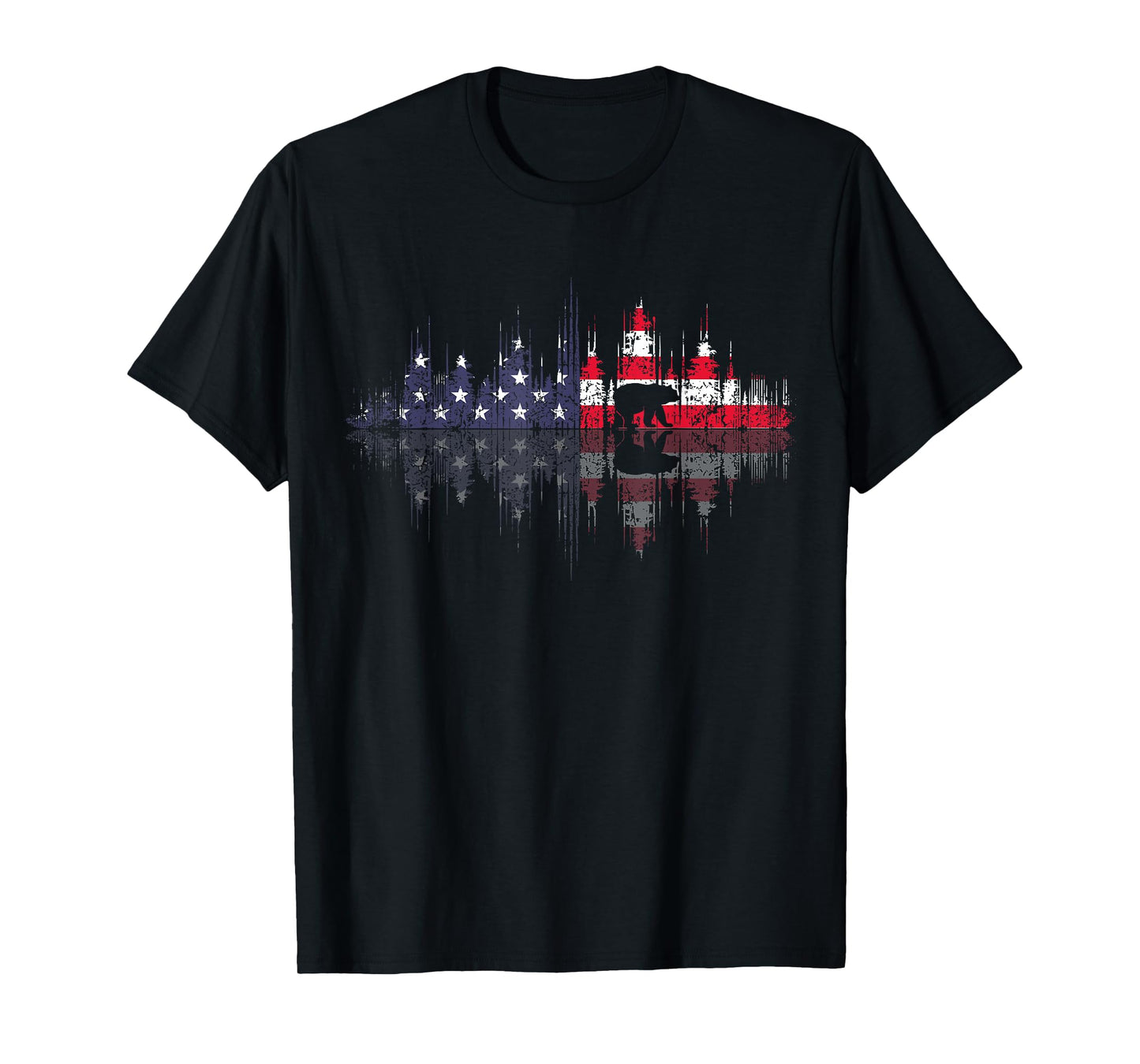 Wildlife Trees Reflection Nature Animal Bear Outdoor Forest T-Shirt