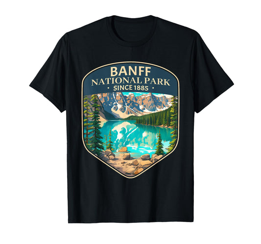 Cool Banff National Park Canada Outdoor Camping Hiking T-Shirt
