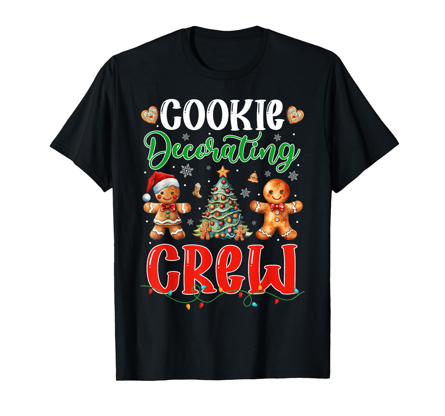Cookie Decorating Crew Gingerbread Funny Christmas Baker T-Shirt