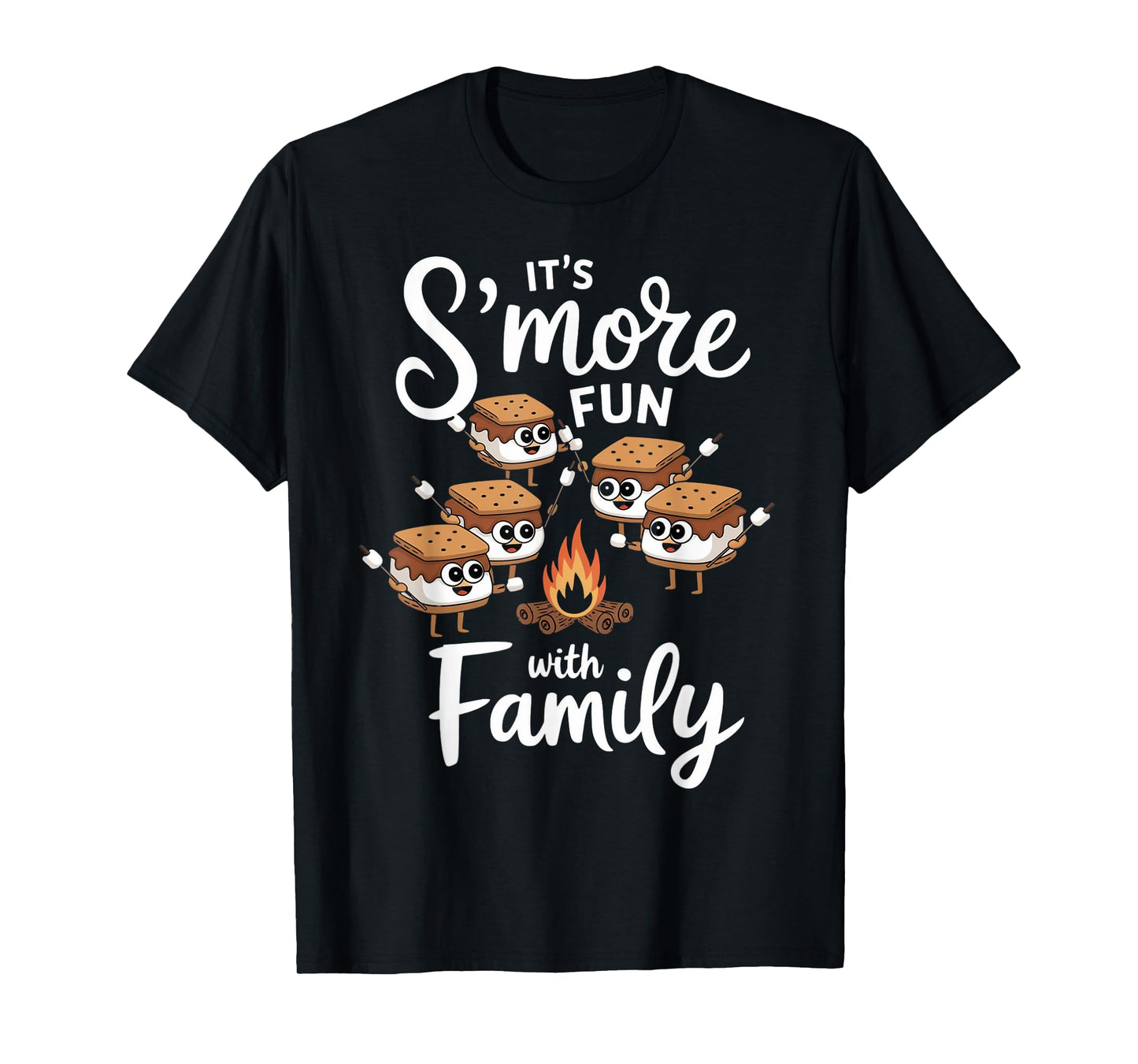 S'more Fun With Family Camping Smores Kawaii S'mores T-Shirt
