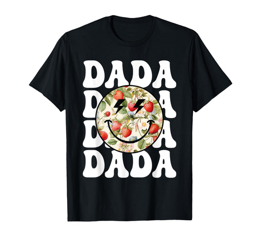 Dada of The Berry First Birthday Strawberry Family Matching T-Shirt
