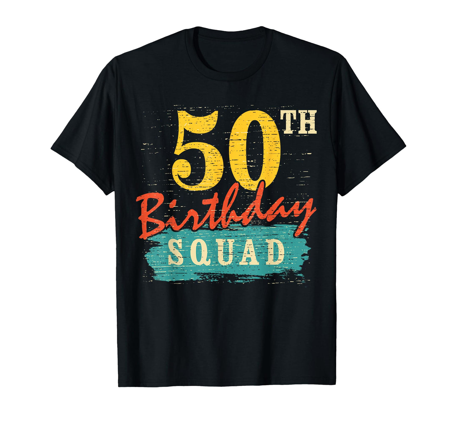 50 Year Old Birthday Squad Retro Style for Men 50 Years Old T-Shirt