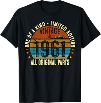 Vintage 1961 64 Years Old Men Women 64th Birthday Gifts T-Shirt