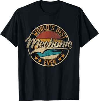 Worlds Best Mechanic | Auto Car Mechanic T-Shirt