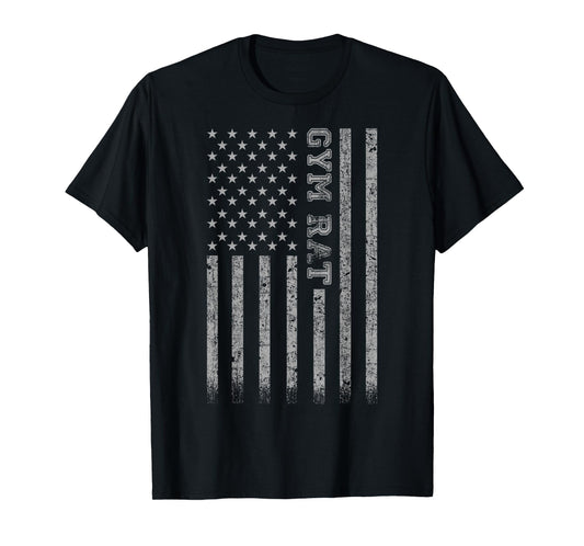 Gym Rat American Flag T-Shirt