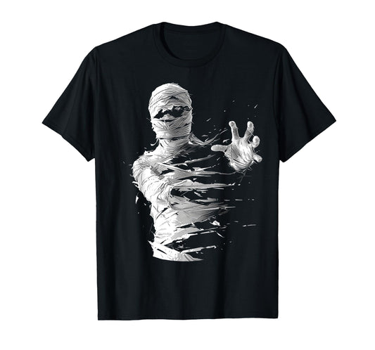 Mummy Costume Halloween Spooky Art Mummy T-Shirt