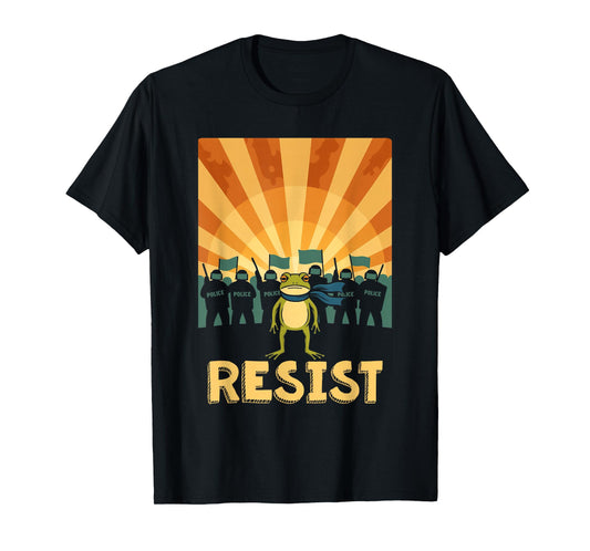Funny Resist Portland Frog Protest T-Shirt