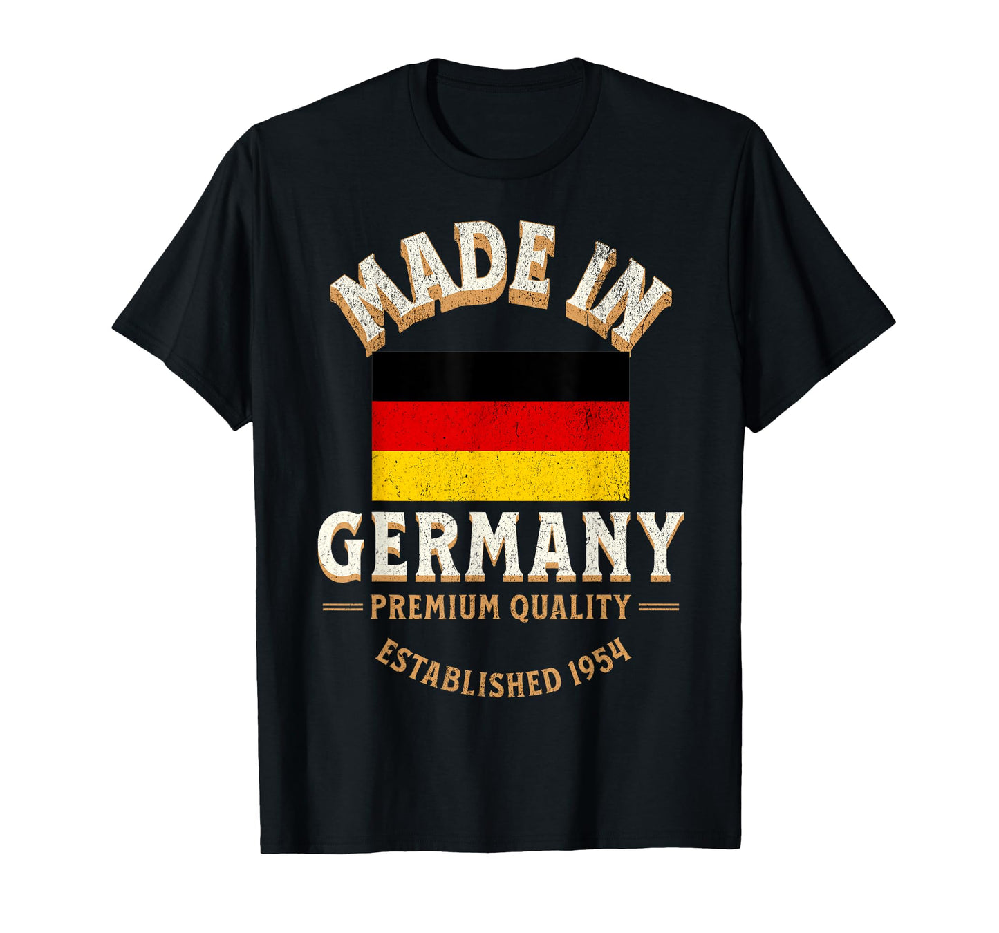 Made In Germany 1954 Premium Quality German Flag T-Shirt