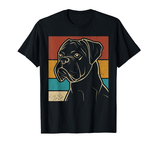 Dog Lover Dog Owner Retro Pet Animal Outfit Vintage Boxer T-Shirt for Men Women Kids