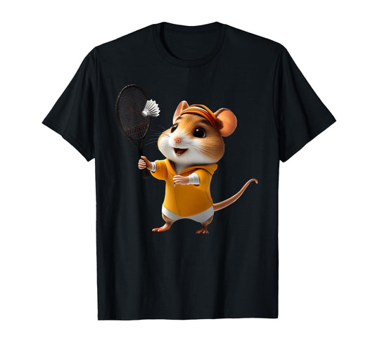Badminton Art for Men Women Kids Badminton Lover Badminton T-Shirt
