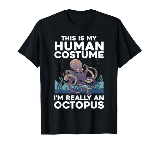 Cool Octopus For Men Women Ocean Sea Animal Human Costume T-Shirt