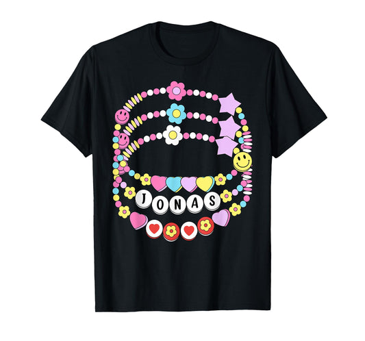 Vintage Jonas First Name Personalized Friendship Bracelet T-Shirt