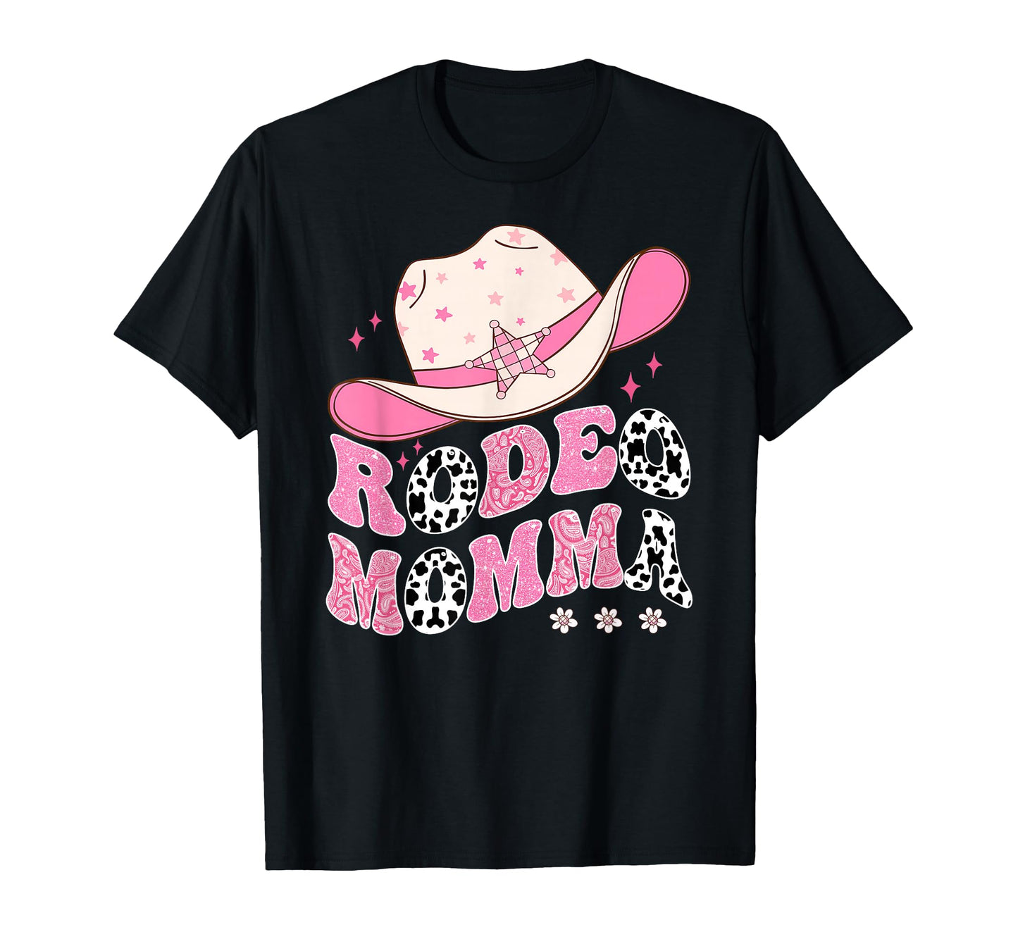 Rodeo Momma Pink CowGirl 1St Birthday Family Matching T-Shirt