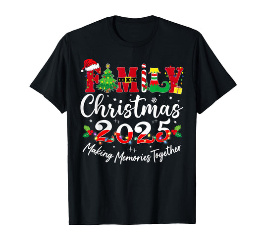 Family Christmas 2025 Matching Outfit Santa Elf Squad Group T-Shirt