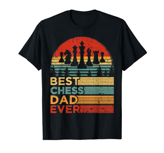 Mens Best Chess Dad Ever Funny Vintage Chess Father's Day T-Shirt