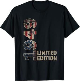76th Birthday Gift men Vintage born 1949 turning 76 Year Old T-Shirt