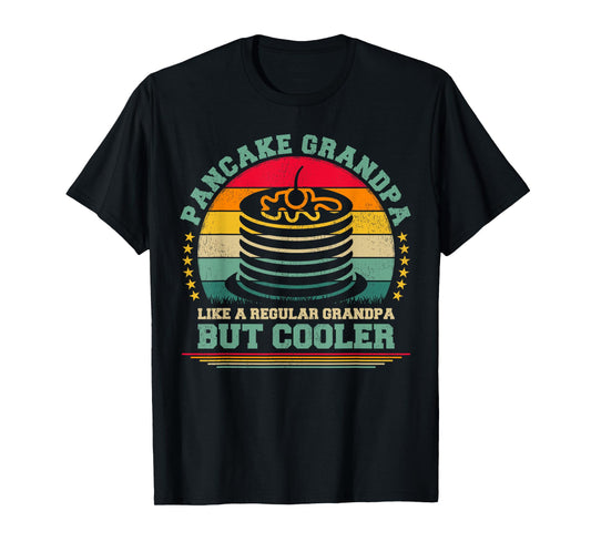 Pancake Lover Funny Vintage Pancake Grandpa Father's Day T-Shirt