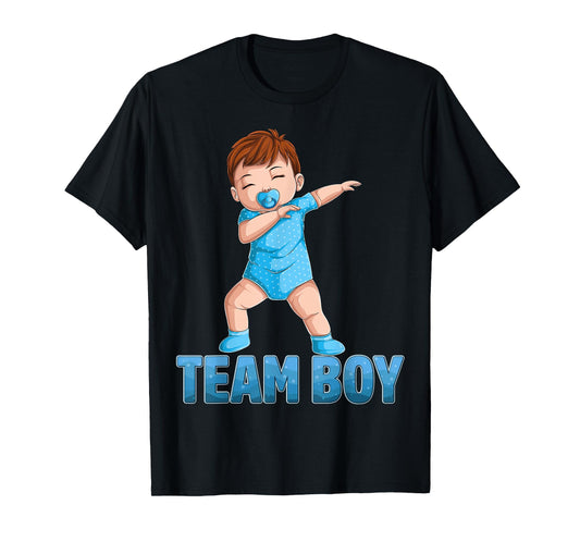 Gender Reveal Party Team Boy Baby Announcement Women Men T-Shirt