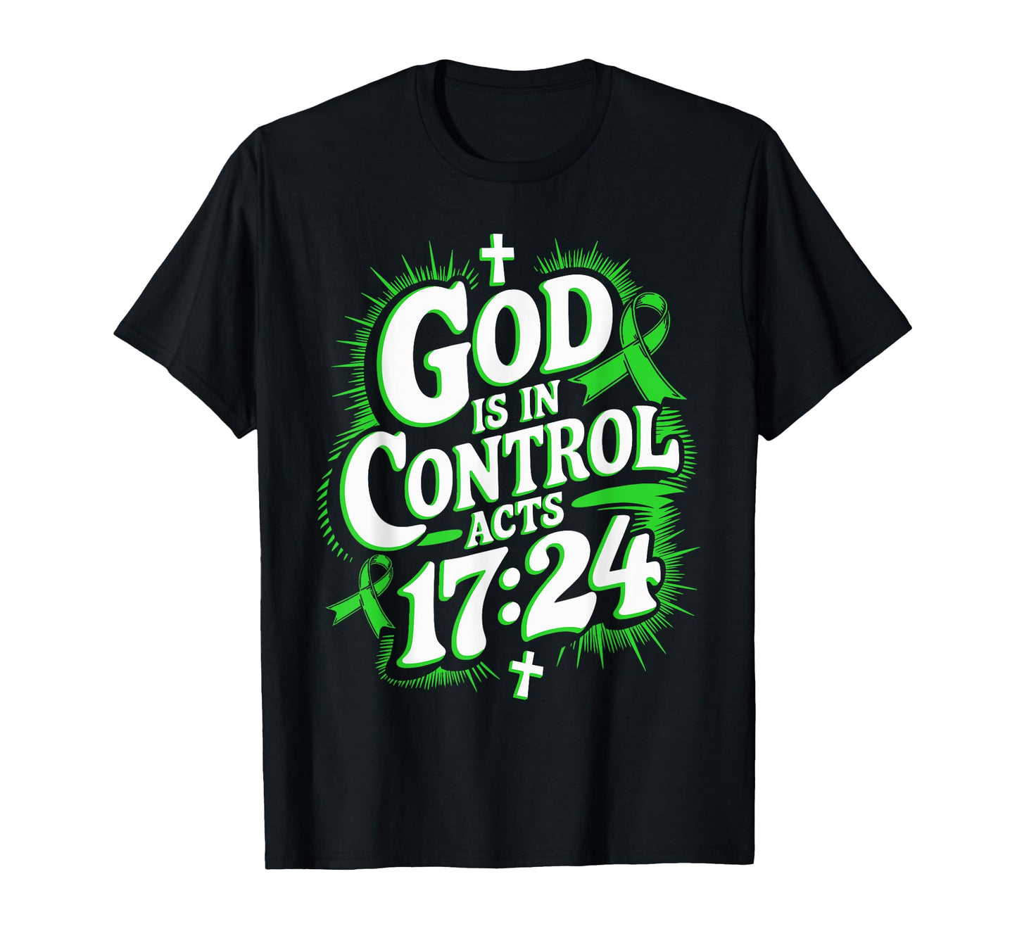 God Is In Control Survivor Spinal Cord Injury Awareness T-Shirt